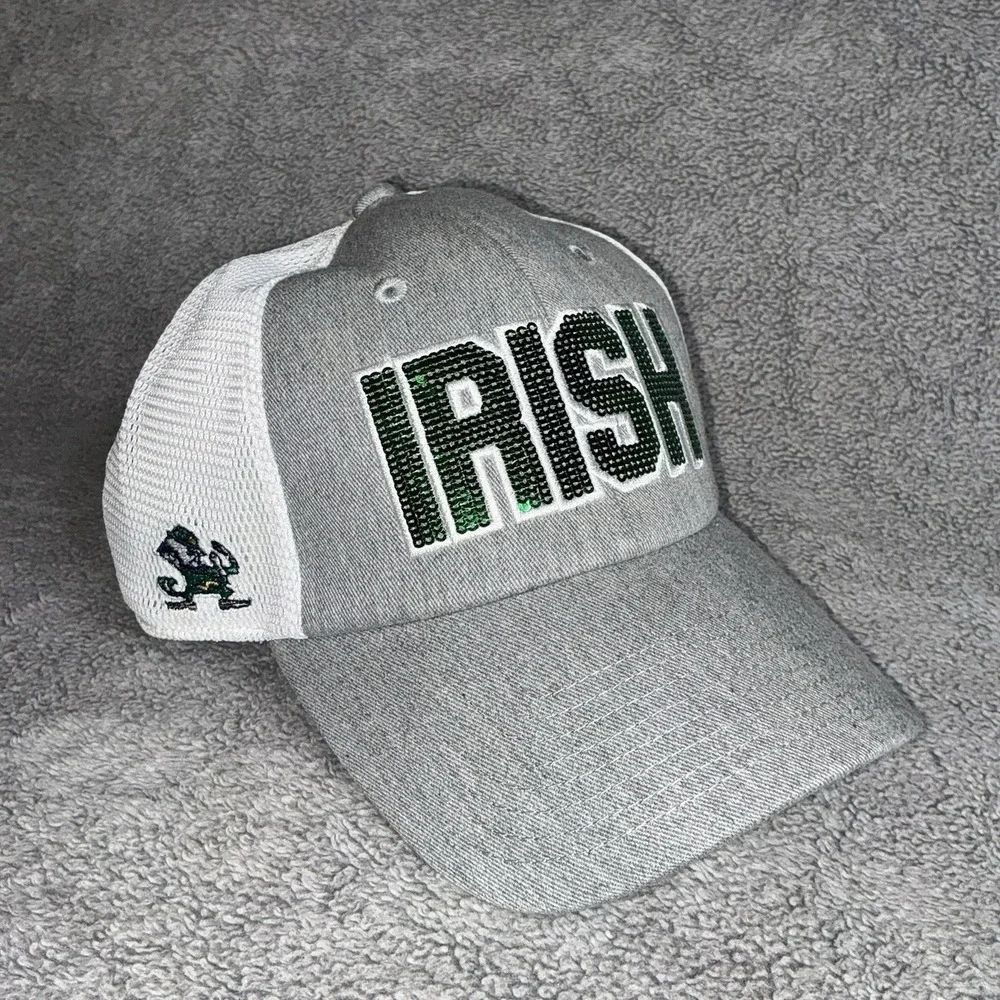 Notre Dame Fighting Irish Hat Logo Ball Cap Team Logo Top Of The World SnapBack - Picture 2 of 6
